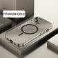 iPhone için Manyetik Şarjlı Alüminyum Metal Tampon Mat Kılıf Kapak