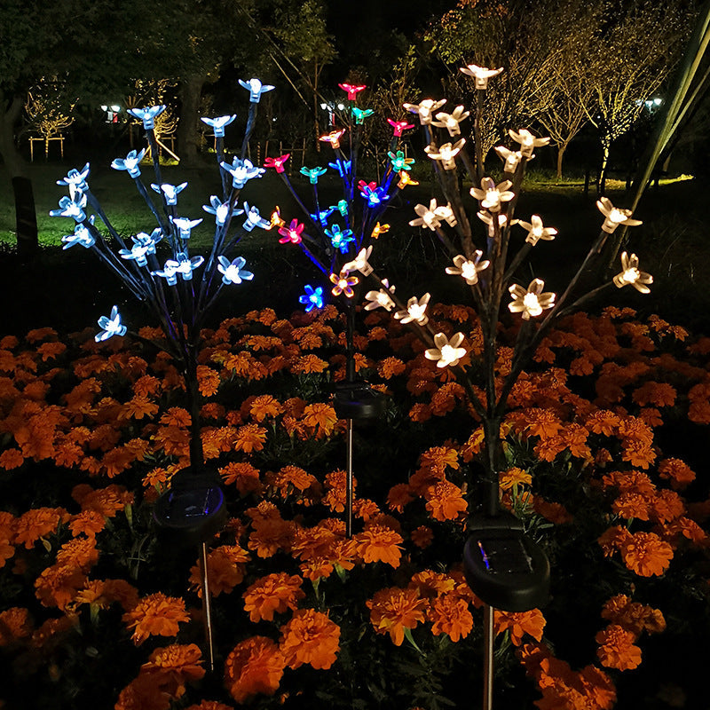 🎁49% OFF✨Outdoor Waterproof Cherry Blossom  Multicolor Solar Garden Lights🎉