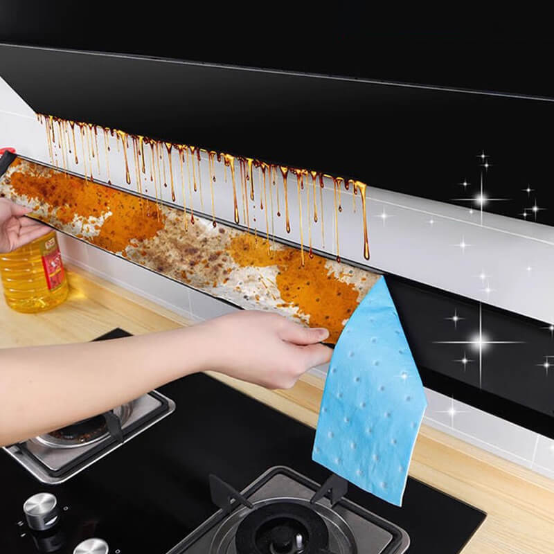 Cooker hood oil groove suction paper