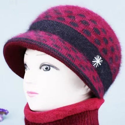 Women's Elegant Warm Winter Hat with Bowknot