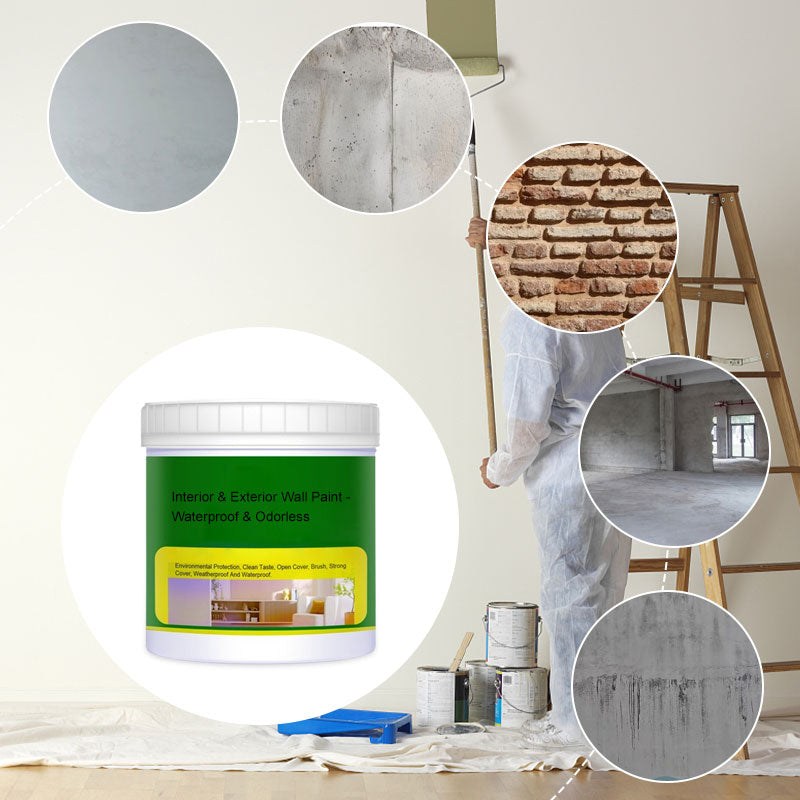 Interior & Exterior Wall Paint - Waterproof & Odorless