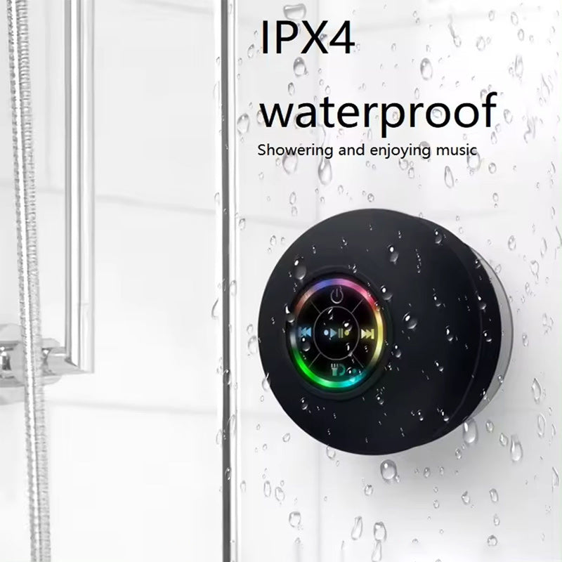 Wireless Suction Bluetooth Shower Speakers with LED Light