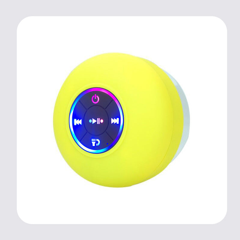 Wireless Suction Bluetooth Shower Speakers with LED Light